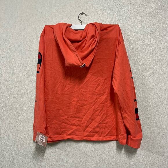 NWT Champion Jersey Pullover Hoodie Sweatshirt in Groovy Papaya Size Small - Picture 2 of 3